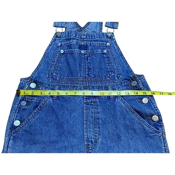 Reformation Repurposed Vintage Calvin Klein Distressed Blue Denim Overalls Women - Picture 9 of 9